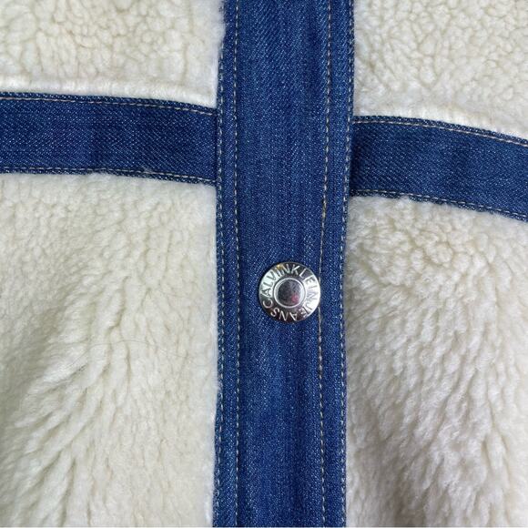 Denim and Sherpa Jacket Calvin Klein Jeans Medium - Picture 3 of 8